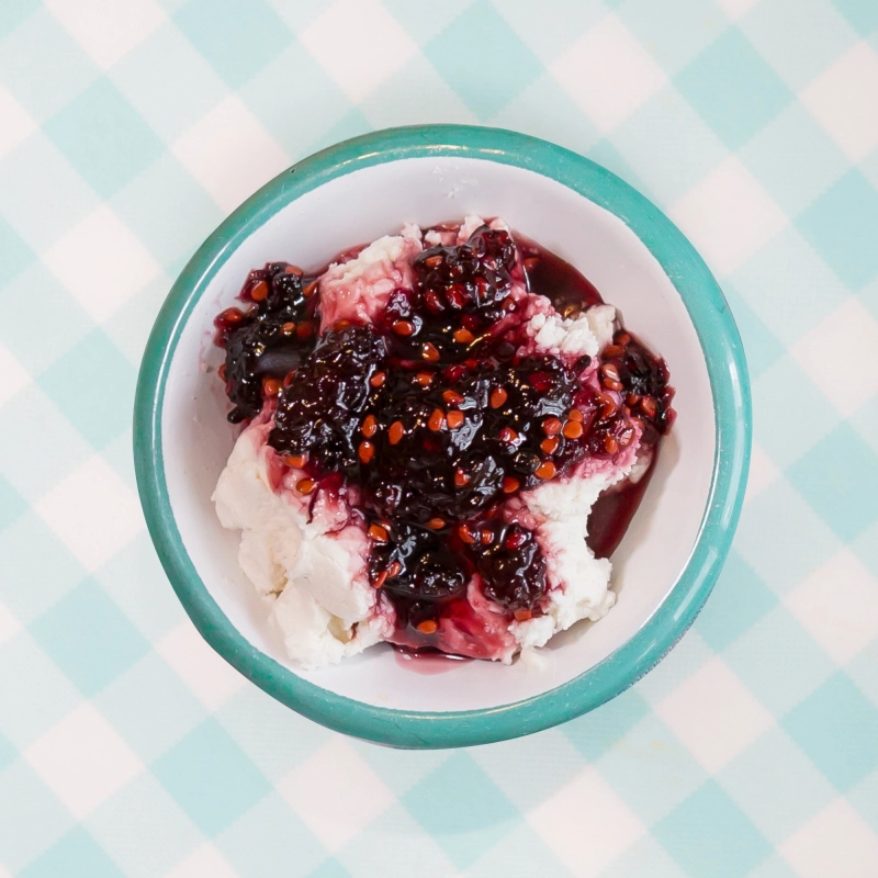 Black Mulberry Jam and Muddy Cheese